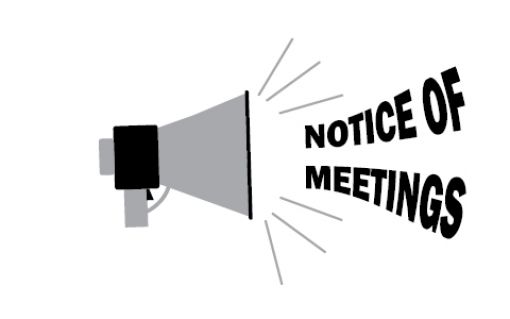 January - Notice of Meetings 