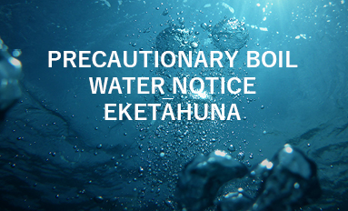13 July 2022: Precautionary Boil Water Notice issued for Eketāhuna 