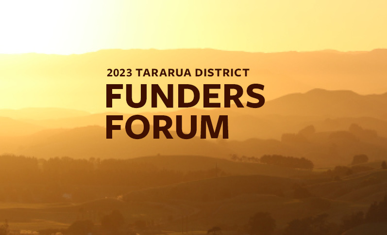 2023 Tararua District Funders Forum