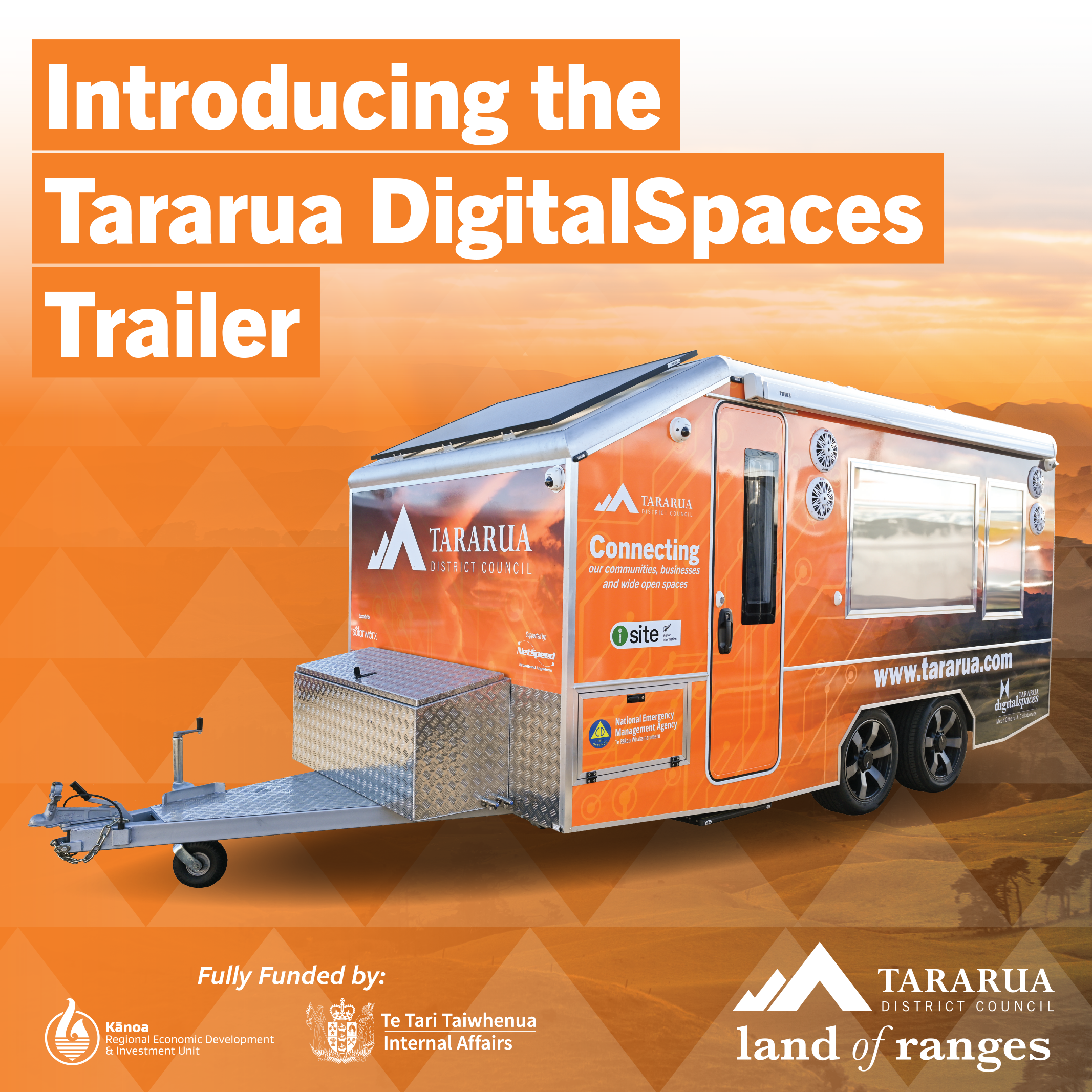 Launch of Tararua DigitalSpaces Trailer