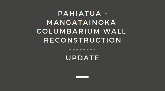 Pahiatua-Mangatainoka Cemetery columbarium wall reconstruction update